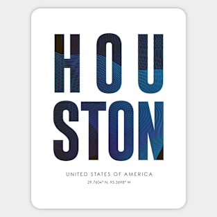 Houston City typography Sticker